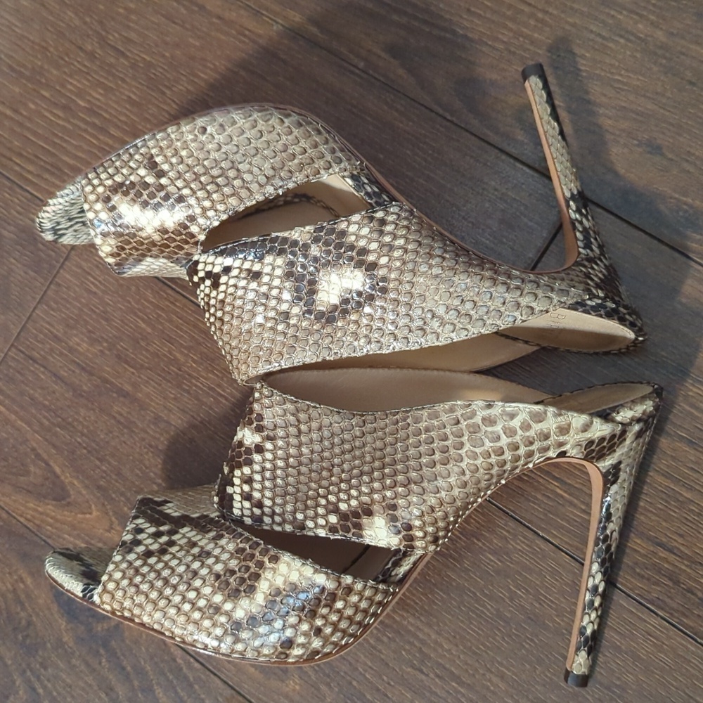 Alexandre Birman Latoya Metallic Python Mule - Picture 7 of 12
